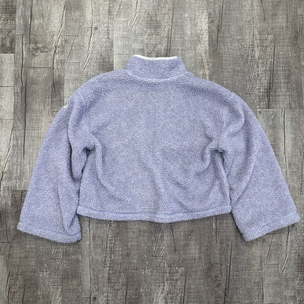 Madewell Penfield Haight Fleece Jacket Womens Small Purple Sherpa Oversized Zip - Picture 8 of 9
